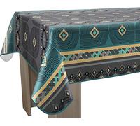 Le linge de Jules Nappe Anti-Taches Valparaiso Bleu - Rectangle 150 x 240 cm