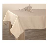 Le Linge de Jules - Nappe rectangulaire Lurex 150x240 cm, Crème et Doré