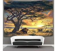 Le lion 3D Effet Tapisserie Art Mural Tapisserie Murales DécoSourision Murale En Tissu Pour La DécoSourision De Chambre À Coucher, DécoSourisions Murales, Art Mural, Nappes Tapisseries 150cmx200cm