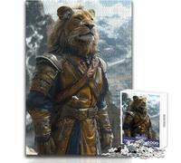 Le Lion Combattant - Puzzle de 1000 pièces pour Adultes - Apprentissage ludique et activité Cognitive pour des Surprises joyeuses - Dimensions:38x52cm