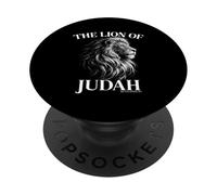 Le Lion de Juda Apocalypse 5:5 Foi chrétienne Israélite PopSockets PopGrip Adhésif