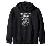 Le Lion de Juda Apocalypse 5:5 Foi chrétienne Israélite Sweat à Capuche