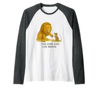 Le Lion et la Souris Fable d'Ésope Classique Manche Raglan