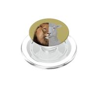 Le Lion et l'agneau PopSockets PopGrip pour MagSafe