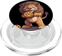 Le Lion génial Aime Les Biscuits et Les collations pour Les Amateurs de Bonbons PopSockets PopGrip pour MagSafe