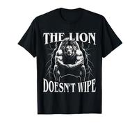 Le Lion n'efface Pas Funny Alpha Wolf Meme Sarcastic Sigma T-Shirt