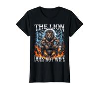 Le Lion n'efface Pas Un mème Musculaire Alpha Amusant T-Shirt Graphique avec Valeur