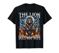 Le Lion n'efface Pas Un mème Musculaire Alpha Amusant T-Shirt Graphique avec Valeur
