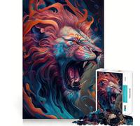 Le Lion Rugissant Puzzle de 1000 pièces pour Adolescents Jeu de réflexion Simple et Amusant Découpe précise Choix du Père Noël 50x75cm