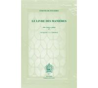 Le livre des manieres - Etienne de Fougères - Peeters - broché - Essai