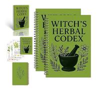 Le livre d'herbes enchantées, code des herbes de sorcière, livre d'herbes de sorcière avec collection d'herbes, carnet d'apprentissage A5 pour la sorcellerie et l'herborisation, guide complet des