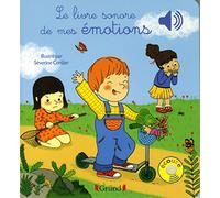 Le livre sonore de mes émotions - Livre sonore avec 6 puces - Dès 1 an