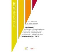 Le livre vert. relatif aux actions envisageables en vue de la création d'un droi Olivier Deshayes (Directeur éditorial)