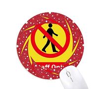 le logo des tapis de souris rouges rondes roues en caoutchouc