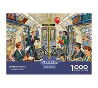 Le London Overground surpeuplé Puzzle en Bois Imperméable DIY Puzzles De 1000 Pièces pour Adultes Amusant Jeux De Stimulants