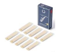 Le lot d'anches de saxophone comprend dix pièces scellées individuellement avec différentes options de résistance (1 3) pour les amateurs de musique (Strength 3.5)