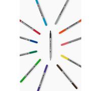 STAEDTLER Lot de 12 stylos de coloriage Design Journey à double extrémité, largeur de trait de 0,5 à 3,0 mm - 12 couleurs assorties - 3200 C12