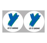 le Lot et Garonne (2fois 10cm) - Sticker/autocollant