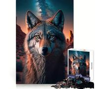 Le Loup Attend Les Adultes Puzzle de 1000 pièces Stimule l'esprit, Calme et détente Découpe Nette Cadeau mémorable (38x52cm)