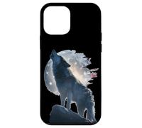 Le Loup Audacieux se Tient Debout derrière Le Costume des Couleurs américaines Coque pour iPhone 12 Mini