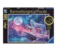 Ravensburger - Puzzle Adulte - Puzzle 500 p Star Line - Loups sous Les lumières du Nord - 14952