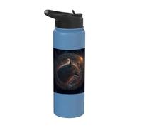 Le loup dans le mysticisme de l'espace rencontre les Stainless Steel Insulated Water Bottle