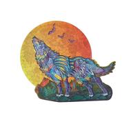 Le loup hurleur puzzle bois, b c