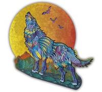 Le Loup Hurleur - Puzzle en bois - Boite en carton