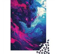 Le Loup Puzzle Adulte 1000 Pièces Artisanat Cadeau Famille Puzzle Classique 3D Puzzles Cadeau Unique Décoration Intérieure 1000pcs (75x50cm)