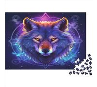 Le Loup Puzzle pour Adultes Puzzle De 1000 Pièces Puzzle De 1000 Pièces pour Adultes Puzzle Durable pour Adultes Idéal pour Les Amateurs De Puzzles 1000pcs (75x50cm)