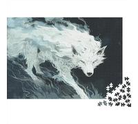 Le Loup Puzzle pour Adultes Puzzle De 1000 Pièces Puzzle De 1000 Pièces pour Adultes Puzzle Durable pour Adultes Idéal pour Les Amateurs De Puzzles 1000pcs (75x50cm)