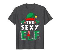 Le Lutin Sexy et Amusant pour Noël T-Shirt, Homme, Chiné Foncé, 5XL
