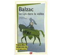 Le Lys dans la vallée - Honoré de Balzac - Flammarion - Livre