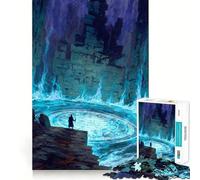 Le Magicien au Portail Magique Puzzle de 1000 Pièces pour Adolescents Jeu de Mémoire Amusant Composants Robustes et faciles à Transporter Jeu de Voyage Pratique (38x52cm)