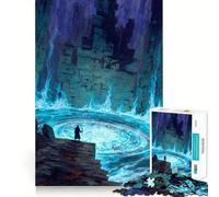 Le Magicien au Portail Magique Puzzle de 1000 pièces pour Adultes Jeu d'exercice Mental Découpe de précision Bords Lisses Activité relaxante en Groupe à l'intérieur (38x26cm)