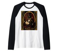 Le Magicien Black Cat Art Déco Meurtre Mystère Manche Raglan