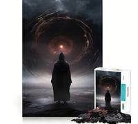 Le Magicien Noir Puzzle de 1000 pièces pour Adultes Jeu de réflexion Loisirs d'intérieur Bords précis Objet de Collection 38x26cm