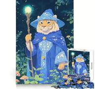 Le Magicien Tigre dans la Forêt Puzzle de 1000 pièces pour Adolescents Jeu de logique et de réflexion Jeu de précision Cadeau élégant et Amusant 50x75cm