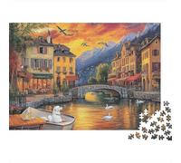 Le Magnifique château au Design Unique et Luxueux, idéal comme Cadeau, Jeu Familial ou décoration d'intérieur, 1 000 pièces (75 x 50 cm)