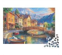 Le Magnifique château, Design Unique et Luxueux, idéal comme Cadeau, Jeu Familial et décoration d'intérieur, 300 pièces (40 x 28 cm)