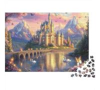 Le Magnifique château, Design Unique et Luxueux, idéal comme Cadeau, Jeu Familial et décoration d'intérieur, 500 pièces (52 x 38 cm)