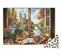 Le Magnifique château, Design Unique et Luxueux, idéal comme Cadeau, Jeu Familial et décoration d'intérieur, 300 pièces (40 x 28 cm)
