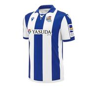 Le Maillot Domicile de la Real Sociedad (FR/ES, Alpha/Lettres, S, Taille Normale, Taille Normale, Bleu/Blanc)