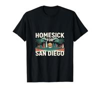 Le Mal du Pays pour San Diego Vibes T-Shirt Graphique avec Valeur