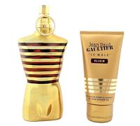 Le Male Elixir by Jean Paul Gaultier for Men - 2 Pc Gift Set 4.2oz Parfum Spray, 2.5oz Shower Gel