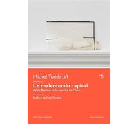 Le malentendu capital - Michel Tombroff - Mimesis - broché - Etude