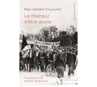 Le malheur d'être jeune - Paul Vaillant-Couturier - Du Detour - broché - Essai