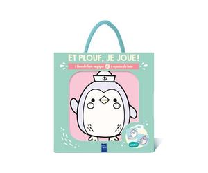 Le manchot - Et plouf, je joue ! 1 livre de bain et 5 objets en mousse inclus - Collectif - Yoyo Books - Boîte ou accessoire - Jeux livres objets