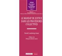 Le mandat de justice dans les procédures collectives David Lemberg-Guez (Auteur)