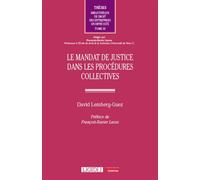 Le mandat de justice dans les procédures collectives - David Lemberg-Guez - Lgdj - broché - Etude